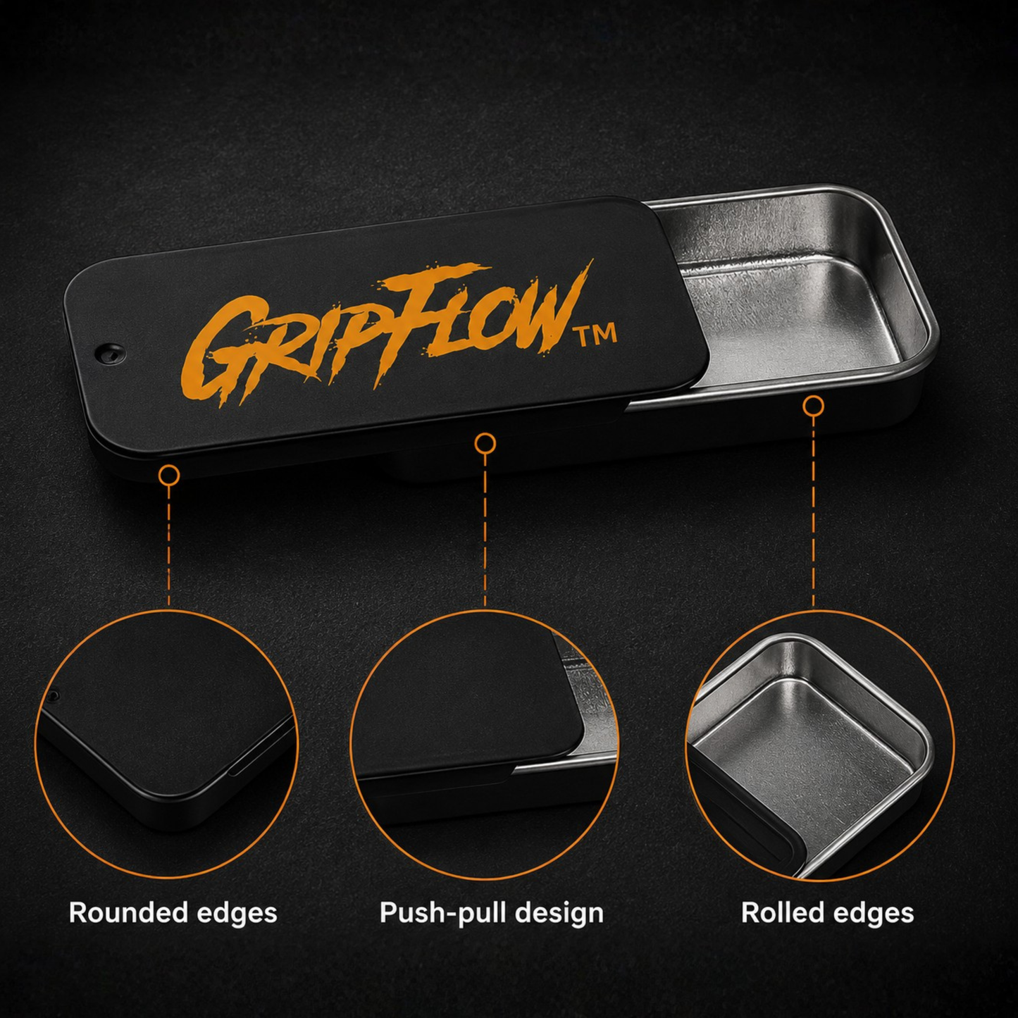 GripFlow Travel Tin